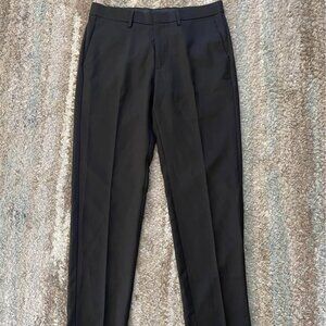 Louis Raphael Men's Sz 33 X 30 Black Slim Fit Slacks Dress Pants